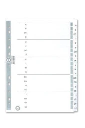 Serve Seperatör A-Z Kağıt A4 Alfabetik Karton Ayraç (1 Paket 15 Adet) - 1