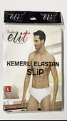 Tutku Elit Erkek Likralı İnce Bel Kemerli Slip Külot 1351 - 3 Adet  Siyah S thumbnail 7