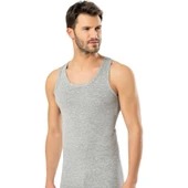 ERDEM 1121 ERKEK LİKRALI SPORCU ATLET  Beyaz M thumbnail 3