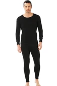 Gümüş Erkek Termal Set Alt Üst Takım İçlik - 1 Set  Siyah S thumbnail 6