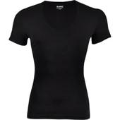 3'Lü Yıldız 355-356 Erkek Derin V Yaka Kısa Kollu T-Shirt  Beyaz S thumbnail 4