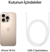 Apple iPhone 16 Pro 128 GB Çöl Titanyum (İthalatçı Garantili) - 6