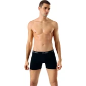 Anıt 1115 Erkek Likralı Boxer Esnek Boxer 6'Lı   Siyah M thumbnail 4