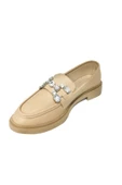 Comfort Shoes 233 Deri Trend Fashion Taşlı Kadın Babet - 8