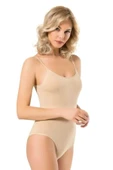 Namaldı Kadın Likralı İp Askılı Kancalı Body 261 - 3 Adet   Beyaz M thumbnail 4