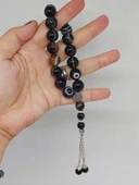 Göz Akik Taşı 17lik Efe Tesbih 12mm (53390) thumbnail 1