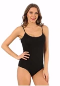 Kota  Kadın İp Askılı Çıtçıtlı Body -6001  XL Siyah thumbnail 6