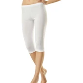 Namaldı 232 Kadın Likralı Pamuklu Kapri Tayt  Siyah S - M thumbnail 2