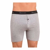 BERRAK 1059 Likralı Düğmeli Erkek Boxer 3'Lü   XL Siyah thumbnail 8