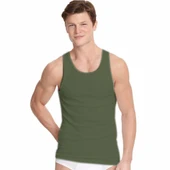 12 Adet Seher Yıldızı Erkek Atlet Askılı Renkli Klasik   Gri 3XL thumbnail 3