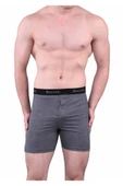 BERRAK 1059 Likralı Düğmeli Erkek Boxer 6 Adet   M Gri thumbnail 3