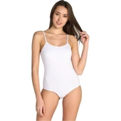 6 Adet TUTKU 0148 Likralı İp Askılı Çıtçıtlı Body  M Ten thumbnail 5