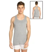 3 Adet Tutku Spor Erkek Ribana Atlet 0118  Beyaz S thumbnail 3