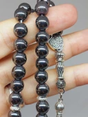 Hematit Taşı Tesbih 33Lük 8mm (3614) thumbnail 4