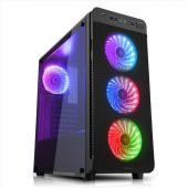 POWER BOOST VK-G1030RGB Usb 3.0 Rgb Fan Tempered Cam Gaming Kasa - 1