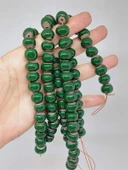 Yeşil Renk Sırlı Seramik Boncuk Dizi 10-12mm/23cm (54100) thumbnail 1