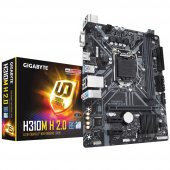 GIGABYTE Intel H310M H 2.0 1151P DDR4 SES GLAN HDMI/VGA SATA3 USB3.1 mATX Anakart - 1
