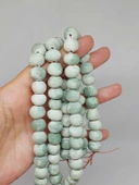 Yeşil Renk Pigmentli Seramik Boncuk Dizi 10-12mm/24cm (54108) thumbnail 1