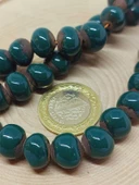 Yeşil Renk Sırlı Seramik Boncuk Dizi 10-12mm/23cm (54110) thumbnail 2