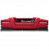 GSKILL RipjawsV 8 GB 3000 MHz DDR4 CL16 Kırmızı Soğutuculu Pc Ram F4-3000C16S-8GVRB - 1