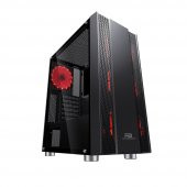 PowerBoost VK-G3403S 650w 80+ USB3.0 Kırmızı LED fan Mesh Panel kasa - 1