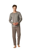 Pijadore Erkek Uzun Kol Pijama Takım 1753 thumbnail 1