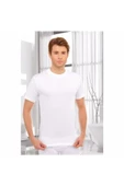 Seher Yıldızı Erkek Penye Sıfır Yaka Fanila Atlet 003 - 6 Adet  Beyaz 2XL thumbnail 3
