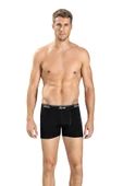 Jiber Erkek Pamuklu Likralı Boxer 156 - 9 Adet   Siyah 2XL thumbnail 1