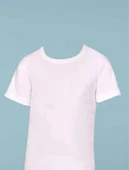 BERRAK 1502 ERKEK ÇOCUK FANİLA 6 Adet   Beyaz 5 No:7-8 Yaş thumbnail 1