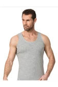Namaldi Erkek Premier Likralı Askılı Atlet 184 - 6 Adet  M Gri thumbnail 2