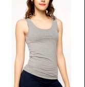 Gümüş Kadın Ribana Geniş Askılı Düz Biyeli Atlet 3009 - 6 Adet   Beyaz 4XL thumbnail 4