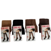 12 Adet OR-AL İnce Dizaltı Mat Çorap 20 Denye Pantolon Çorap  Standart Bronz thumbnail 2