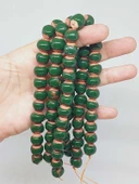 Yeşil Renk Sırlı Seramik Boncuk Dizi 10-12mm/23cm (54122) thumbnail 1