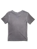 Myzen Kadın Newport Baskılı Yıkamalı Crop T-shirt M-03436 - 4