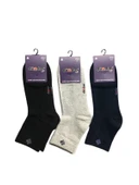 Dündar Erkek Plus Yarım Konç Havlu Patik Çorap 7040 - 6 Adet  Siyah 40-44 thumbnail 5