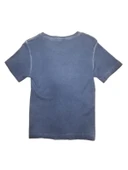Myzen Kadın Newport Baskılı Yıkamalı Crop T-shirt M-03436 - 2