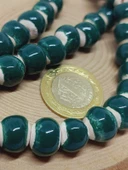 Yeşil Renk Sırlı Seramik Boncuk Dizi 10-12mm/23cm (54154) thumbnail 2