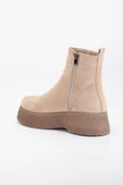 Kadın Bot Nude Kalın Taban Süet Bağsız Yüzüdüz thumbnail 5