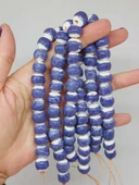 Mor Renk Sırlı Seramik Boncuk Dizi 10-12mm/23cm (54152) thumbnail 1