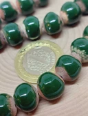 Yeşil Renk Sırlı Seramik Boncuk Dizi 10-12mm/24cm (54136) thumbnail 2
