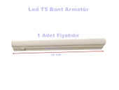 HOROZ Sigma 30cm 4W T5 Led Bant Armatür Anahtarlı 6400K BEYAZ - 1