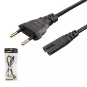 GABBLE GAB-TK015 Güç Power Teyp Fiş Kablosu C7 Siyah 1.5 Metre (AVD-85) - 1
