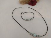 Hdmarketim Swarovski Taşlı Sıra İncili Kaucuk Bileklikli Kolye - 3