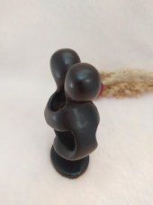 Hdmarketim Öpüşen Çift Reçine Siyah Biblo Romantik - 2