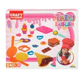 3493 Crafy Tatlı Düşler Oyun Hamuru Seti 200 g 22 Parça -Sunman - 1