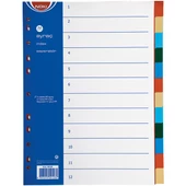 Noki Seperatör 12 Renkli Plastik A4 59126 - 1