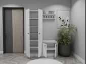 Dara Beyaz Portmanto/Vestiyer - 2