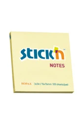 Gıpta Hopax Stickn 21007 Yapışkanlı Not Kağıdı 100 Yaprak 76x76 Mm Sarı (12 Koçan) - 1