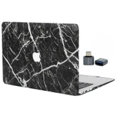 Macbook Air M1 Kılıf 13 inç F.Marble (TouchID'li M1 Air) A2337 A2179 A1932 ile Uyumlu thumbnail 1