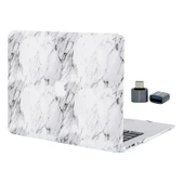 Macbook Air M1 Kılıf 13 inç F.Marble (TouchID'li M1 Air) A2337 A2179 A1932 ile Uyumlu thumbnail 2